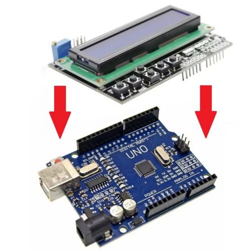 Ecran LCD 1602 + clavier et carte Arduino UNO R3