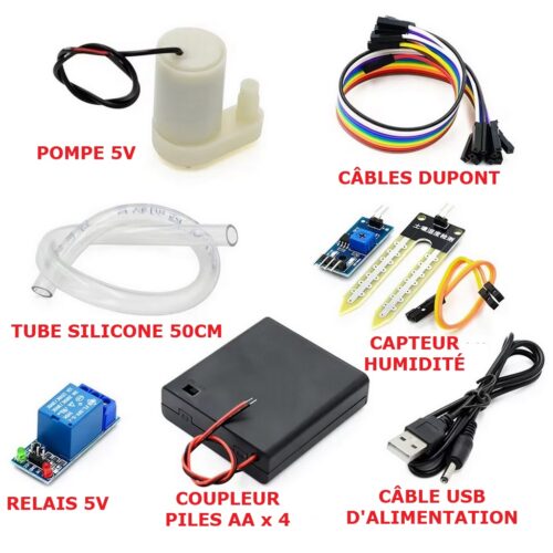 Kit d'arrosage automatique de plante Arduino