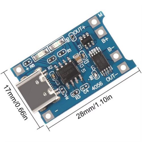 Dimensions du module TP4056