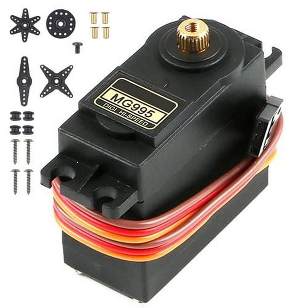 Servomoteur 360 degrés MG995 et accessoires