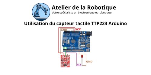 Test du capteur tactile TTP223 avec Arduino