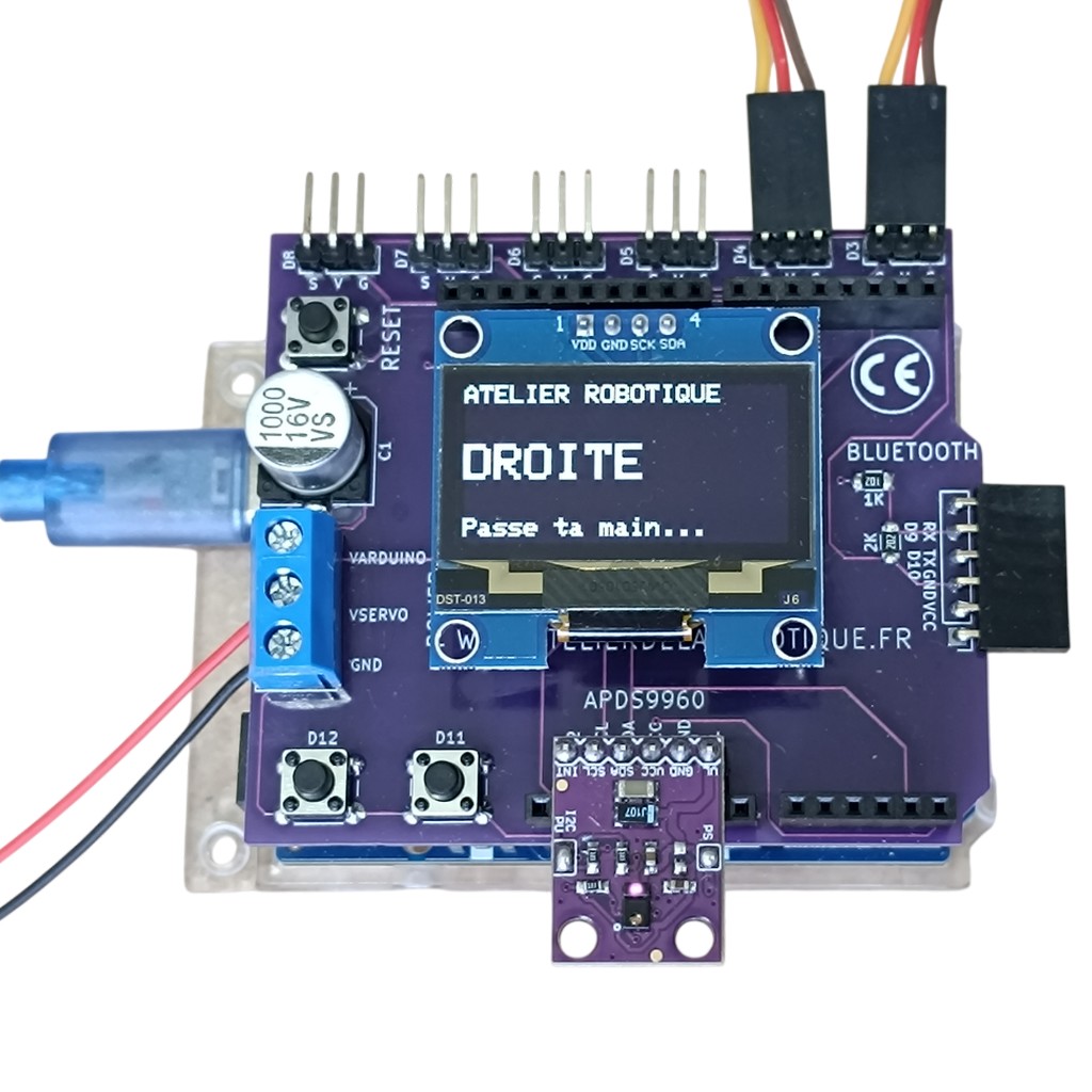 Détection de mouvements avec le shield APDS-9960 Arduino