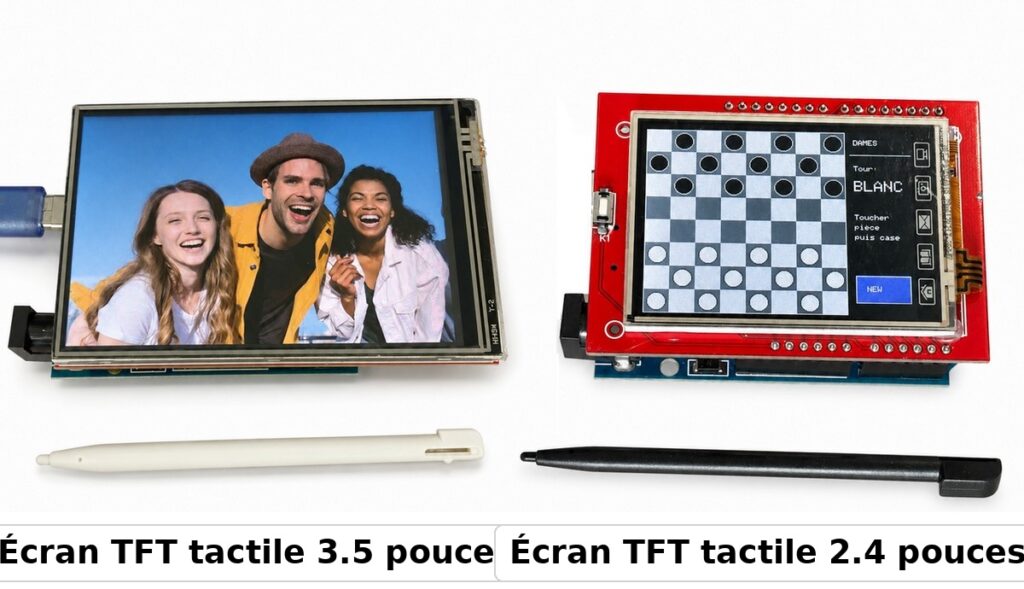 Ecrans TFT 3.5 et 2.4 pouces Arduino