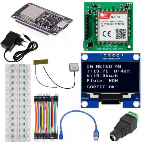 Kit DIY ESP32 IA METEO GPS GMS OLED