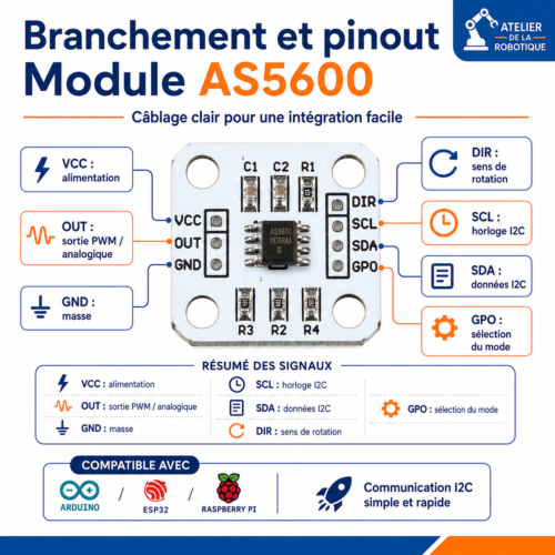 Pinout du AS5600