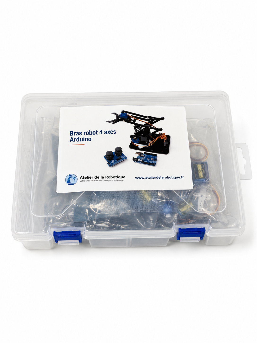 Boite de rangement du bras robot 4 axes Arduino