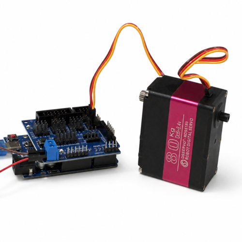 Carte Arduino UNO et servo 80kg
