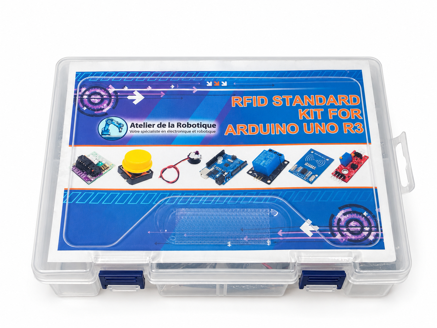 Boîte Kit RFID UNO R3 transparente